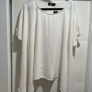 Womans cream color blouse